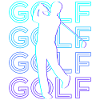 Golfers Golfers Playing Golf Retro
