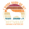 Hard Work - Retro Rottweiler