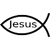 Jesus fish black Ichthys fish fish