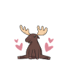 Elk Crazy Moose Lady Moose