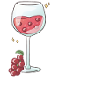 Raisins Vin Verre Alcool
