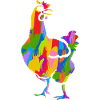 Huhn Bunt