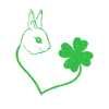 Squirrel Cloverleaf Heart Cloverleaf