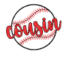 Baseball-Cousin Stolzer Baseballspieler-Cousin