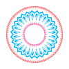Simple mandala design pattern