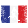 Flag France team rugby player