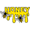 Bees honey beekeeper logo
