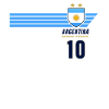 Argentina Albiceleste Football Fan Jersey