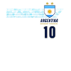 Argentina Albiceleste Football Fan Jersey