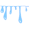 water drops slime line pattern