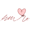 red thread heart love loop