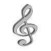 Treble Clef In 3D