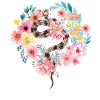 Snake Serpent Flower Floral