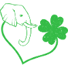 Eléphant Cloverleaf Coeur Cloverleaf