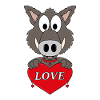WILDSCHWEIN - TIER - LIEBE - LOVE