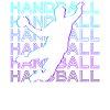 Handball player Retro