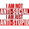 Je ne suis pas antisocial Je suis juste anti-idiot 4