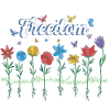 Freedom Flowers Butterflies Freedom Design