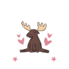 Elk Easily Distracted By Moose
