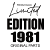 Édition limitée 1981
