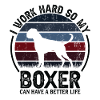 Work Hard - Retro Boxer