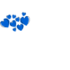 Baby Hearts Bleu