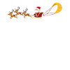 Kitesurfing Santa Claus Sleigh Reindeer