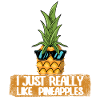 Beach 2022 Tropical Like Pineapple Summer
