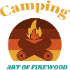 Campsite art of firewood