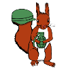 Squirrel with grenade