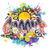 Groovy Hippie Peace Sun
