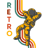Retro Design Astronaut