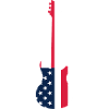 GUITAR WITH AMERICAN FLAG GUITARS
