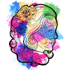 Ein Schönes und Lustiges Aquarell Calavera Design