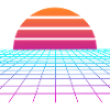 Synthwave Sunset. Painter Poison
