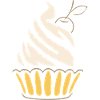 Stylized cupcake