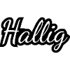 Hallig - Textdesign mit Stadtnamen