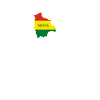Heartbeat Design Bolivian Flag Bolivia
