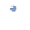 Heartbeat Design Uruguay Flag
