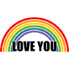 Rainbow love you