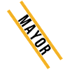 Mayor Sash Costume - Yellow