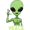Peace Alien Peace Sign