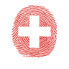 Switzerland flag fingerprint