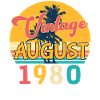 1980 août rétro