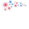 Starfleet in blue and red