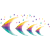 The rainbow fish family