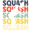Cool Retro Text Silhouette Squash