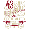 43. Geburtstag Vintage Retro