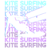 Kitesurfing Kitesurfer Kiteboarding Retro