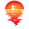 Stand up Paddle Sonnenuntergang Paddleboarding